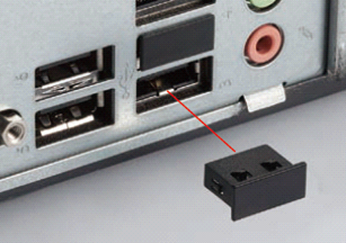タカチ電機工業　USBC型 USBタイプA用コネクタ防塵プラグ　USBC-8
