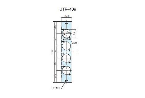 タカチ電機工業　UTR型ユニットパネル　UTR-409