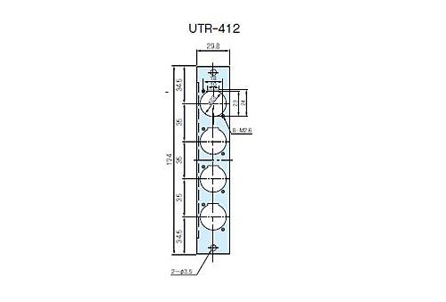 タカチ電機工業　UTR型ユニットパネル　UTR-412