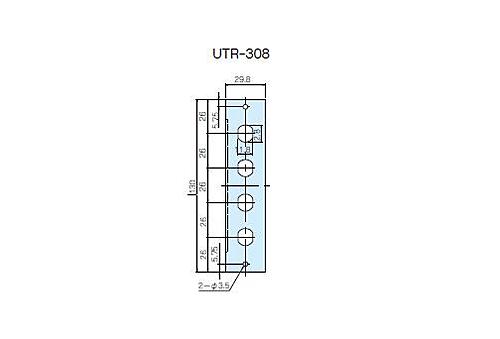 タカチ電機工業　UTR型ユニットパネル　UTR-308