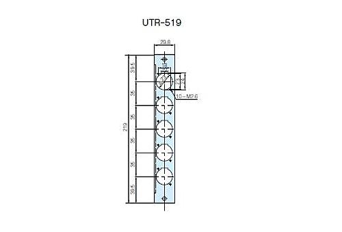 タカチ電機工業　UTR型ユニットパネル　UTR-519