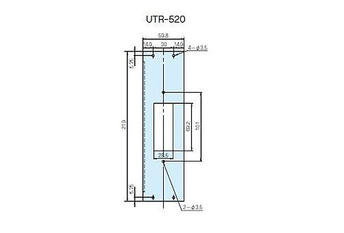 タカチ電機工業　UTR型ユニットパネル　UTR-520