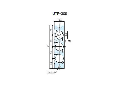 タカチ電機工業　UTR型ユニットパネル　UTR-309